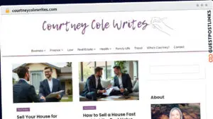 Publish Guest Post on courtneycolewrites.com