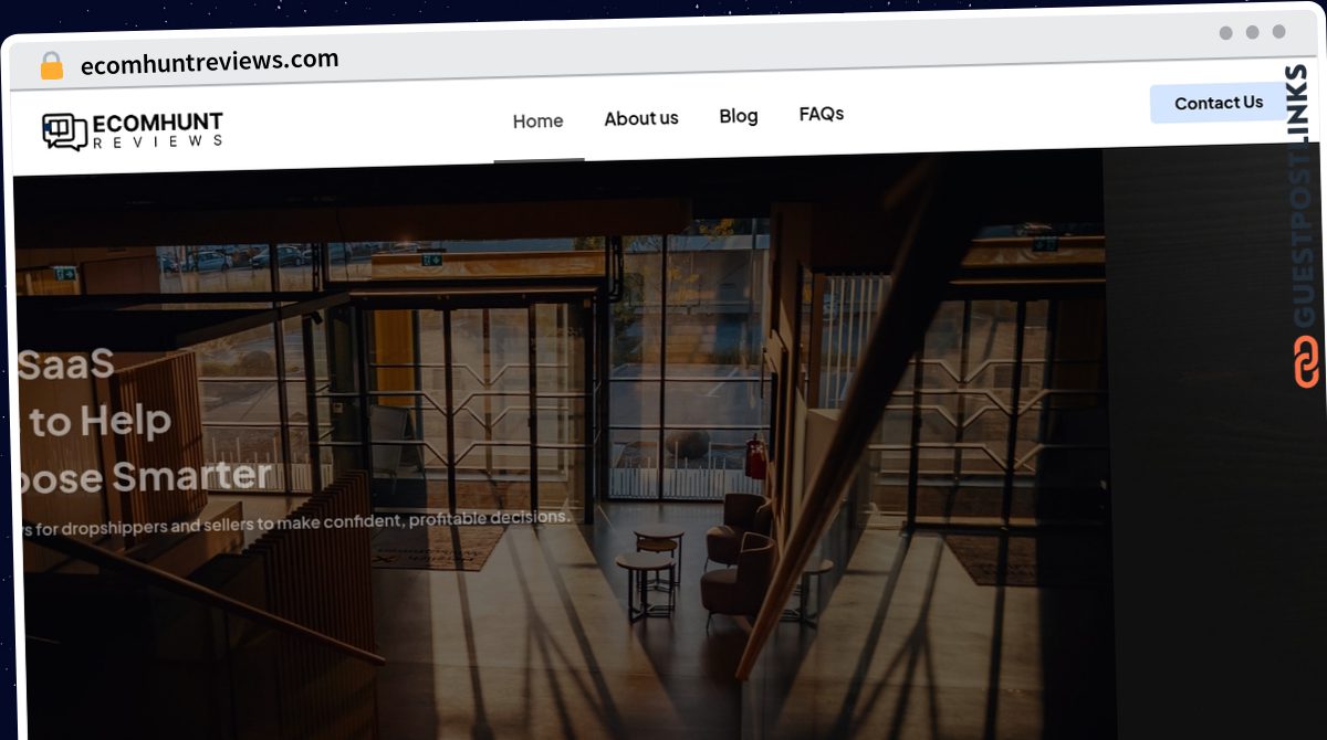 Publish Guest Post on ecomhuntreviews.com