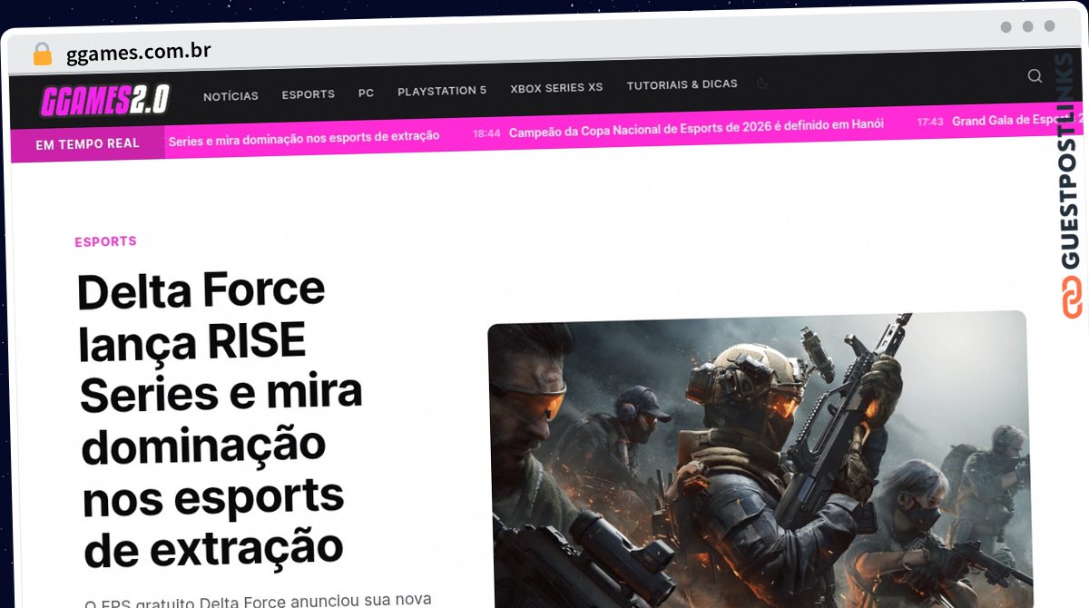 Publish Guest Post on ggames.com.br