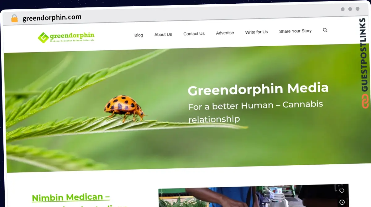 Publish Guest Post on greendorphin.com