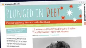 Publish Guest Post on plungedindebt.com