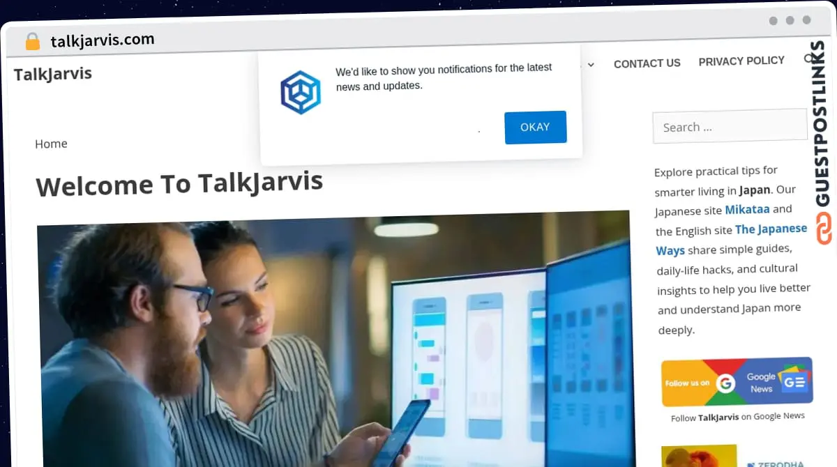 Publish Guest Post on talkjarvis.com