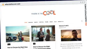Publish Guest Post on whereisthecool.com
