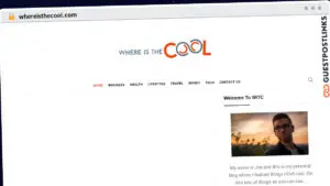 Publish Guest Post on whereisthecool.com