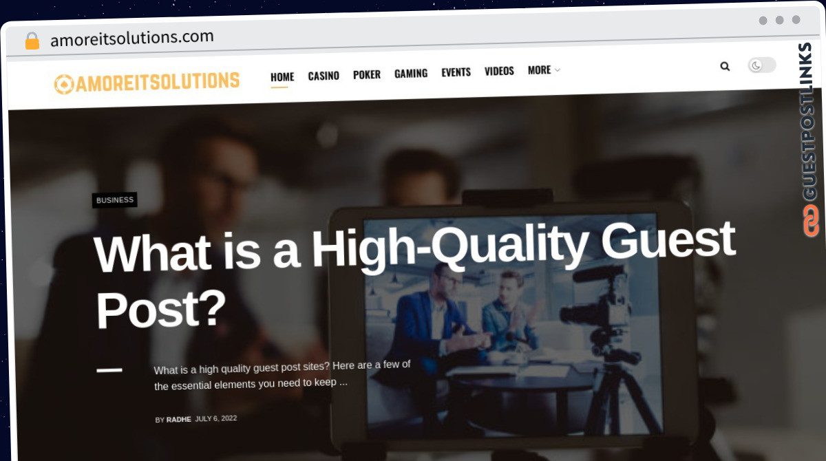 Publish Guest Post on amoreitsolutions.com