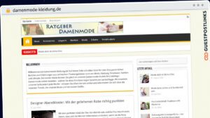 Publish Guest Post on damenmode-kleidung.de