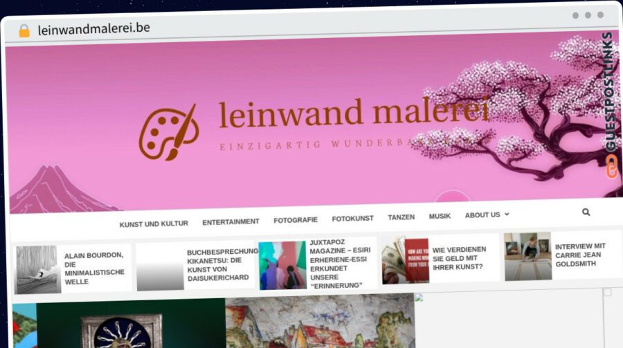 Publish Guest Post on leinwandmalerei.be