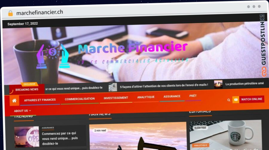 Publish Guest Post on marchefinancier.ch
