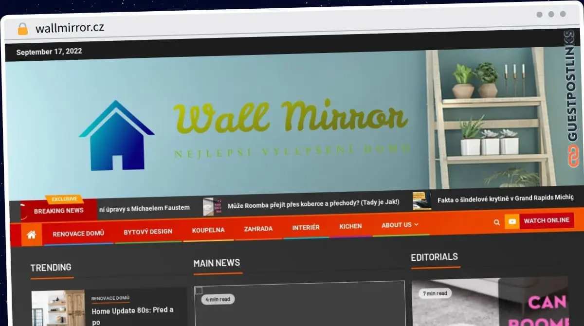 Publish Guest Post on wallmirror.cz