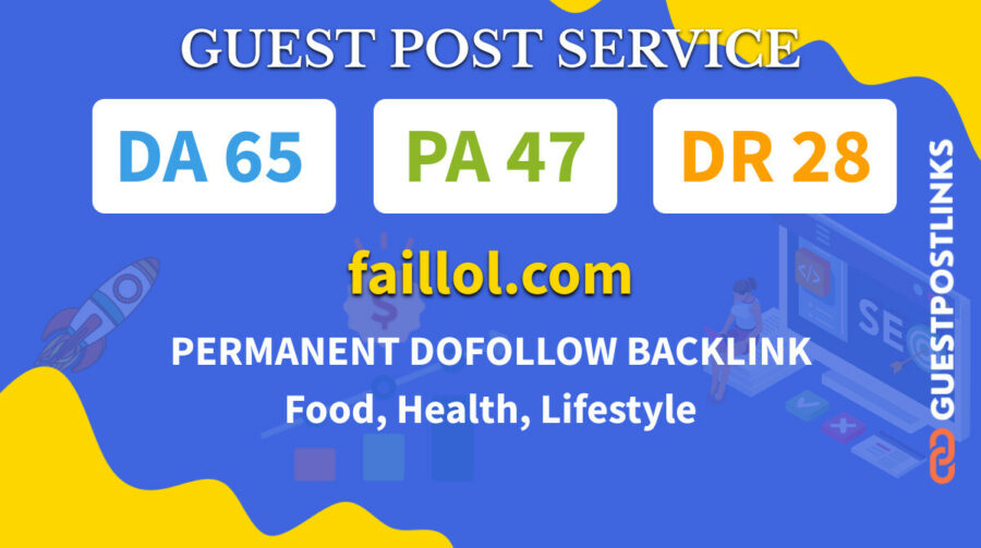 Buy Guest Post on faillol.com