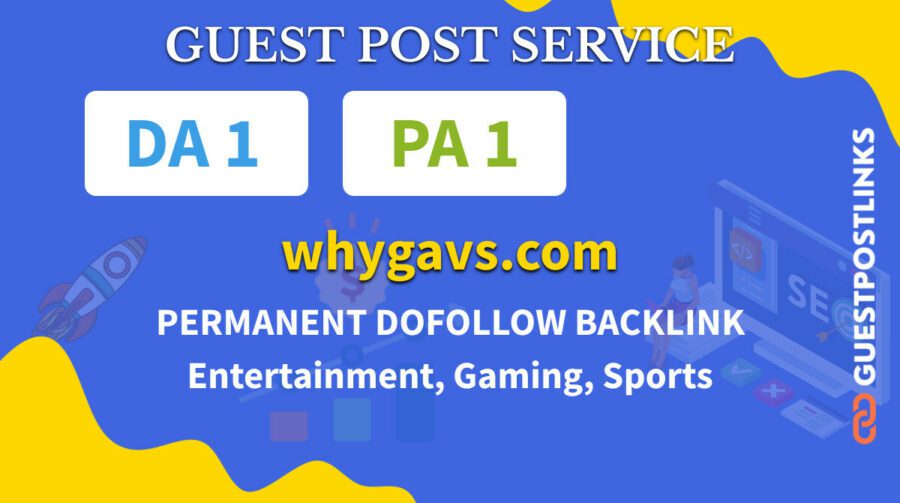 Buy Guest Post on whygavs.com