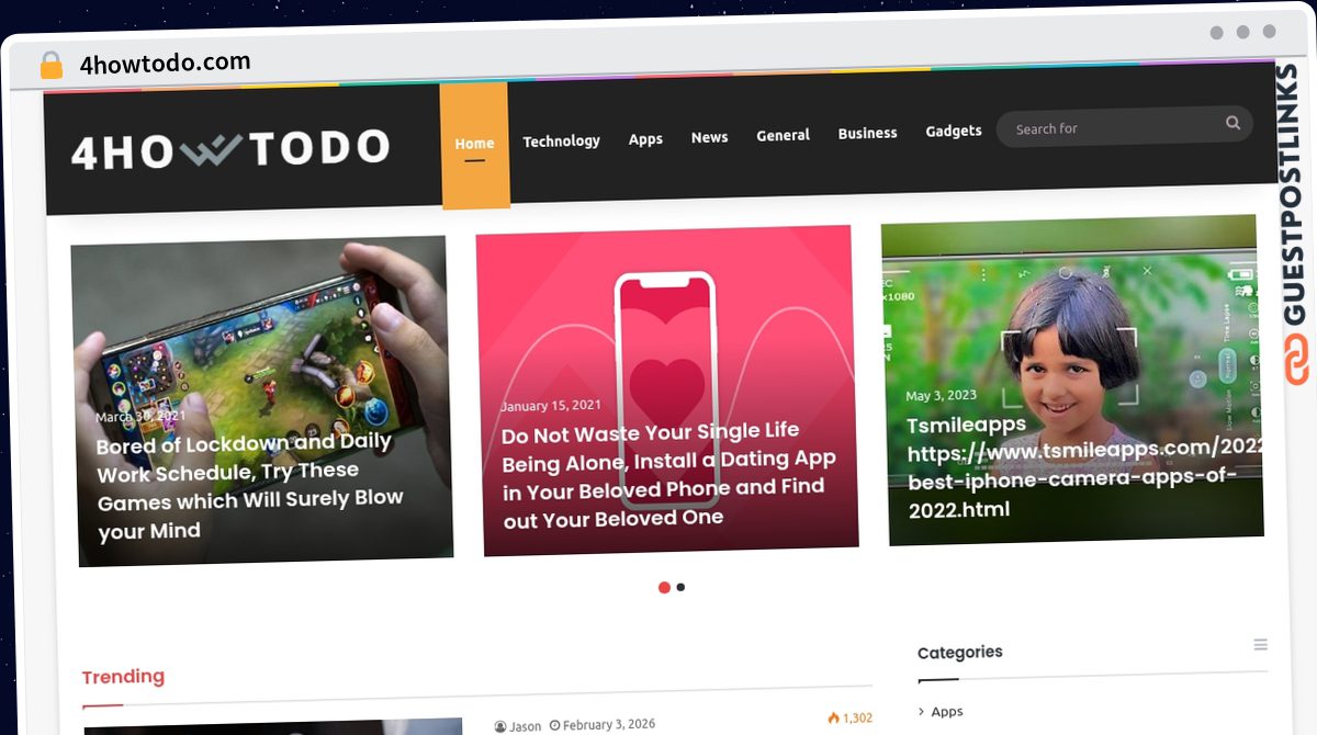 Publish Guest Post on 4howtodo.com