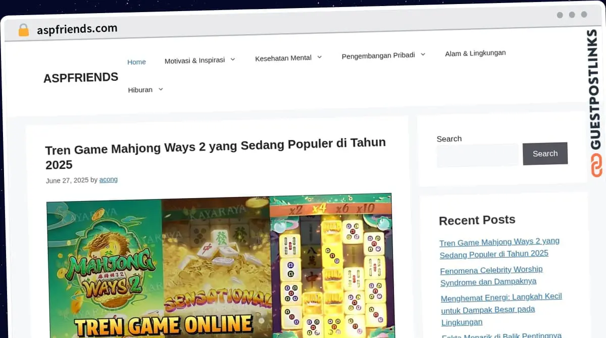 Publish Guest Post on aspfriends.com