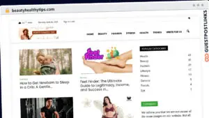 Publish Guest Post on beautyhealthytips.com