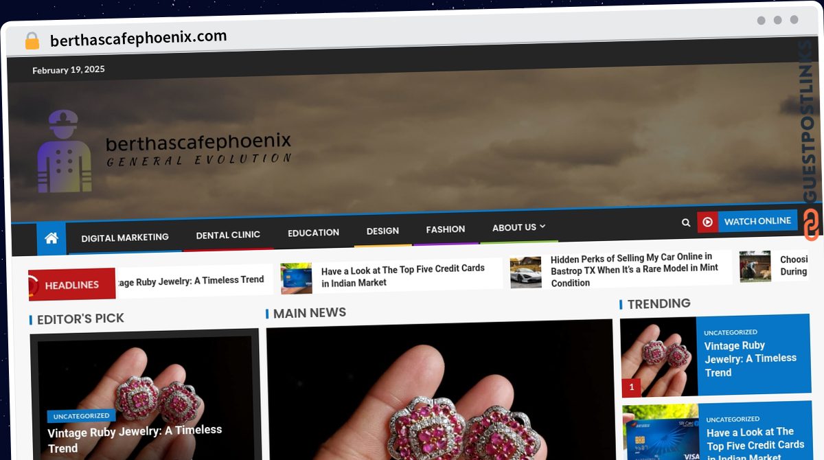 Publish Guest Post on berthascafephoenix.com