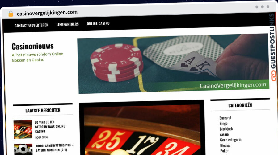 Publish Guest Post on casinovergelijkingen.com