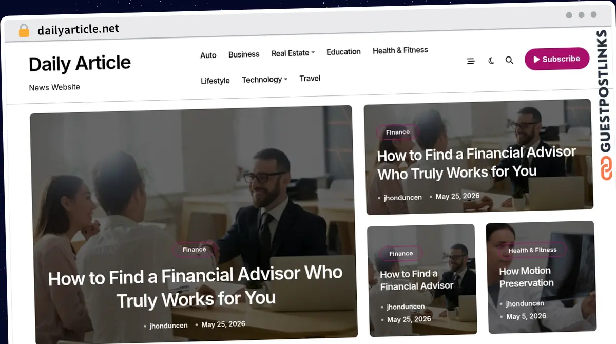 Publish Guest Post on dailyarticle.net