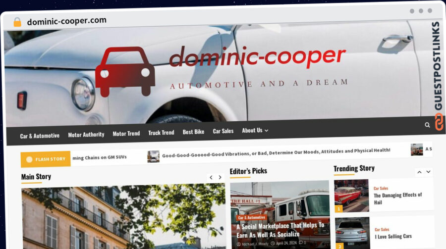 Publish Guest Post on dominic-cooper.com