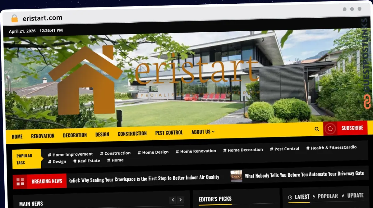Publish Guest Post on eristart.com