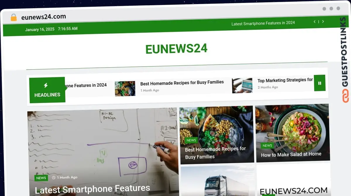 Publish Guest Post on eunews24.com