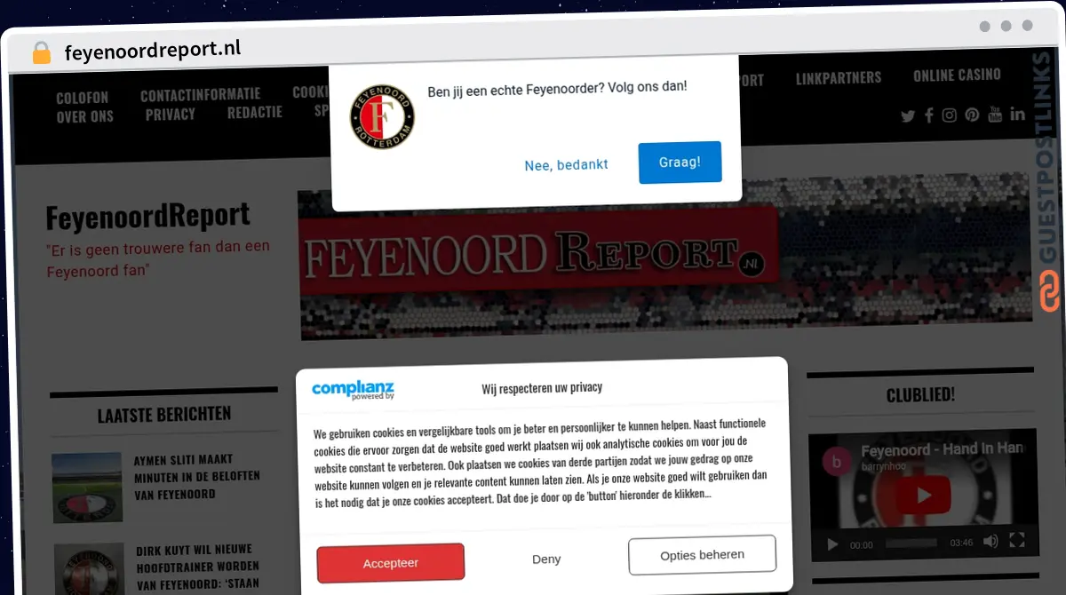 Publish Guest Post on feyenoordreport.nl