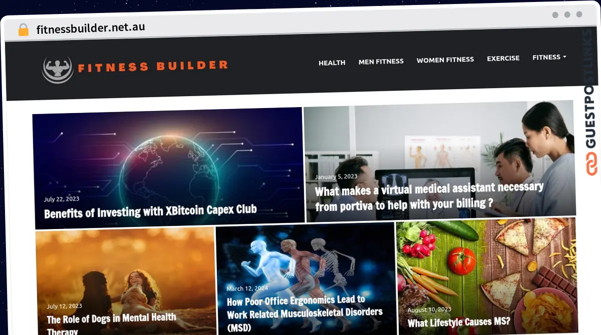 Publish Guest Post on fitnessbuilder.net.au