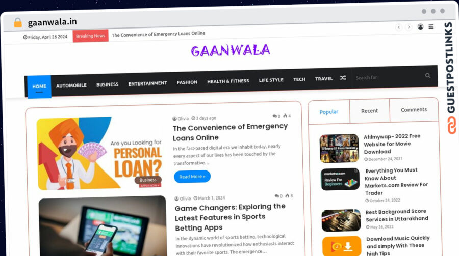 Publish Guest Post on gaanwala.in