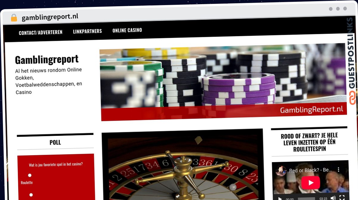 Publish Guest Post on gamblingreport.nl