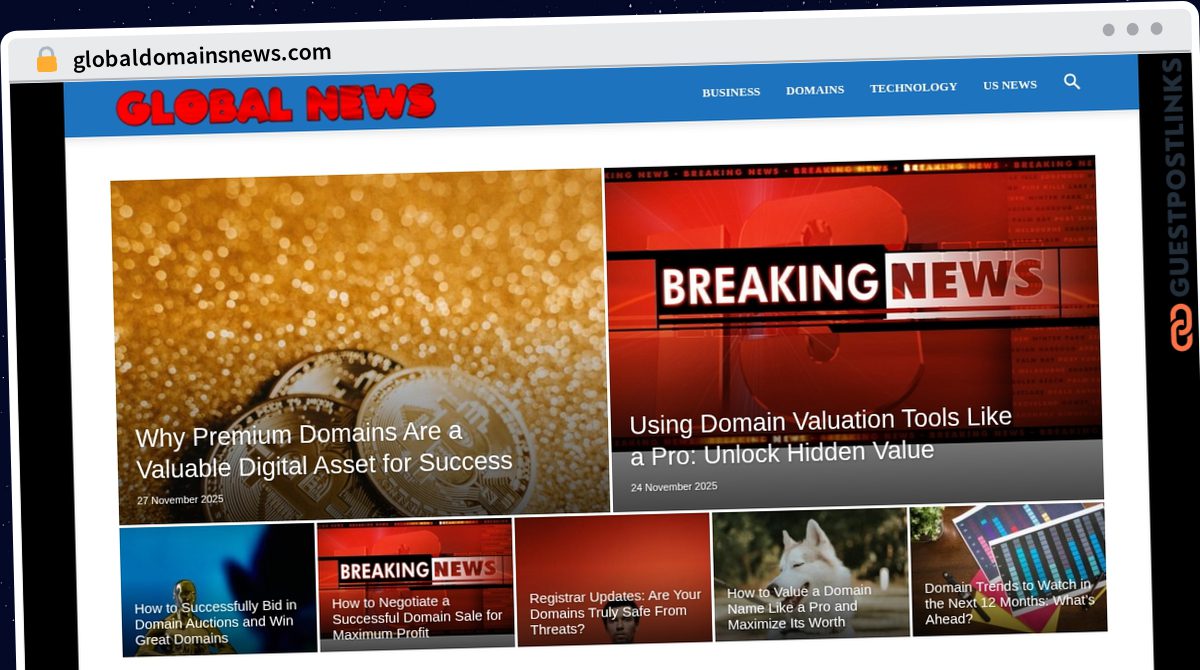 Publish Guest Post on globaldomainsnews.com