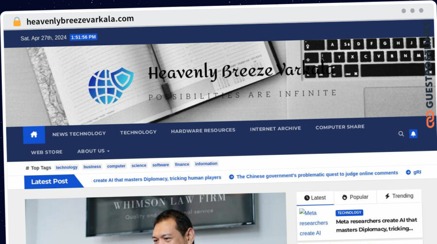 Publish Guest Post on heavenlybreezevarkala.com