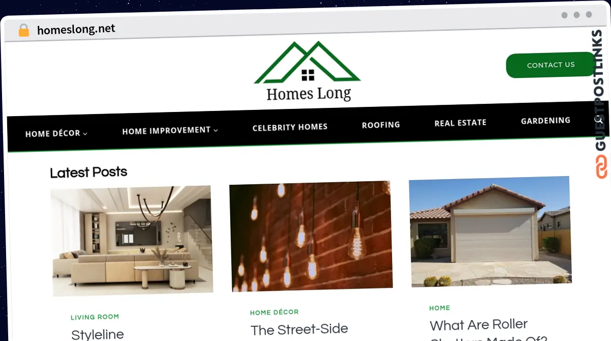 Publish Guest Post on homeslong.net