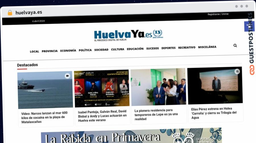 Publish Guest Post on huelvaya.es