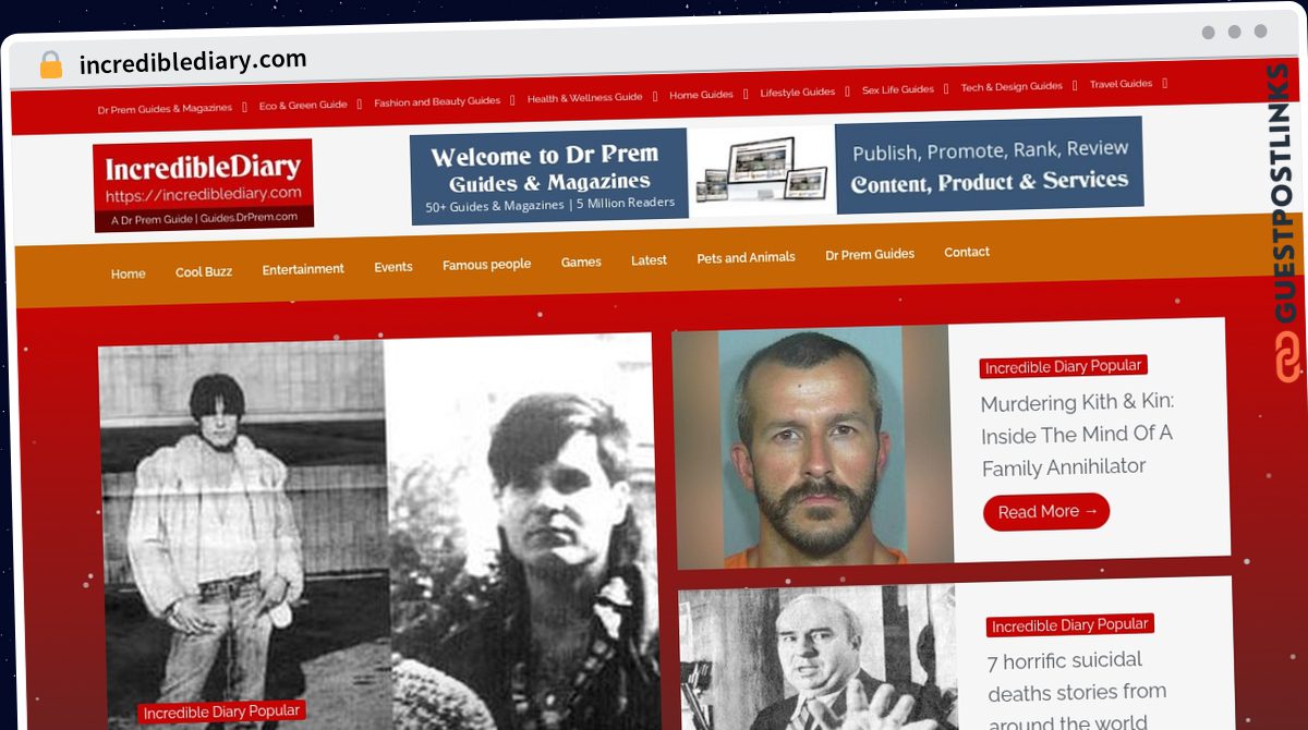 Publish Guest Post on incrediblediary.com