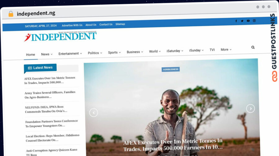Publish Guest Post on independent.ng