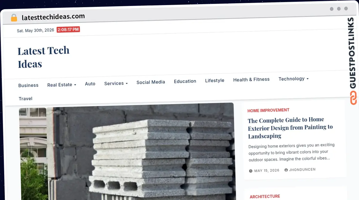 Publish Guest Post on latesttechideas.com