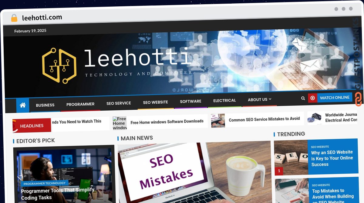 Publish Guest Post on leehotti.com