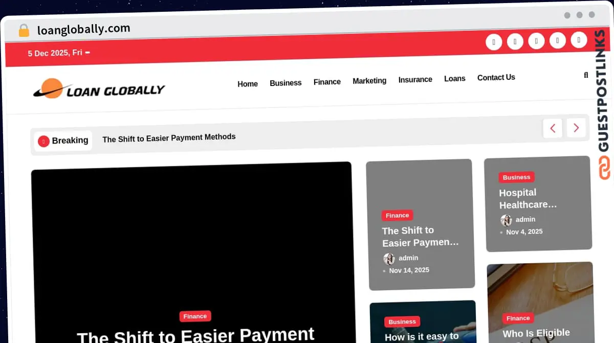 Publish Guest Post on loanglobally.com