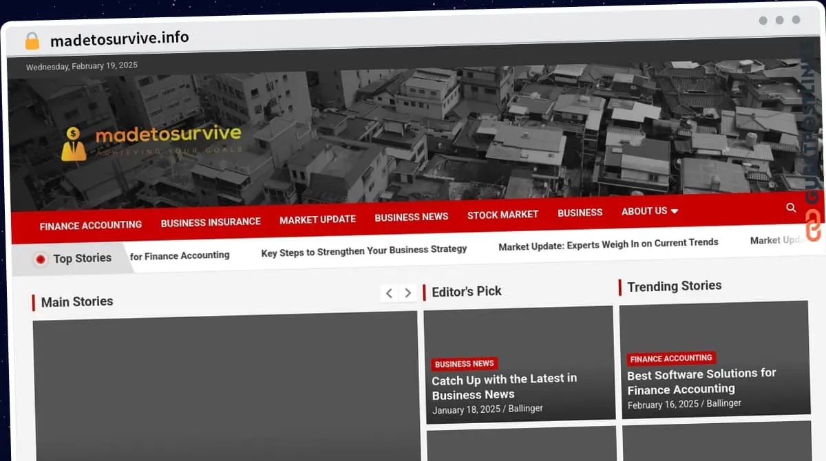Publish Guest Post on madetosurvive.info