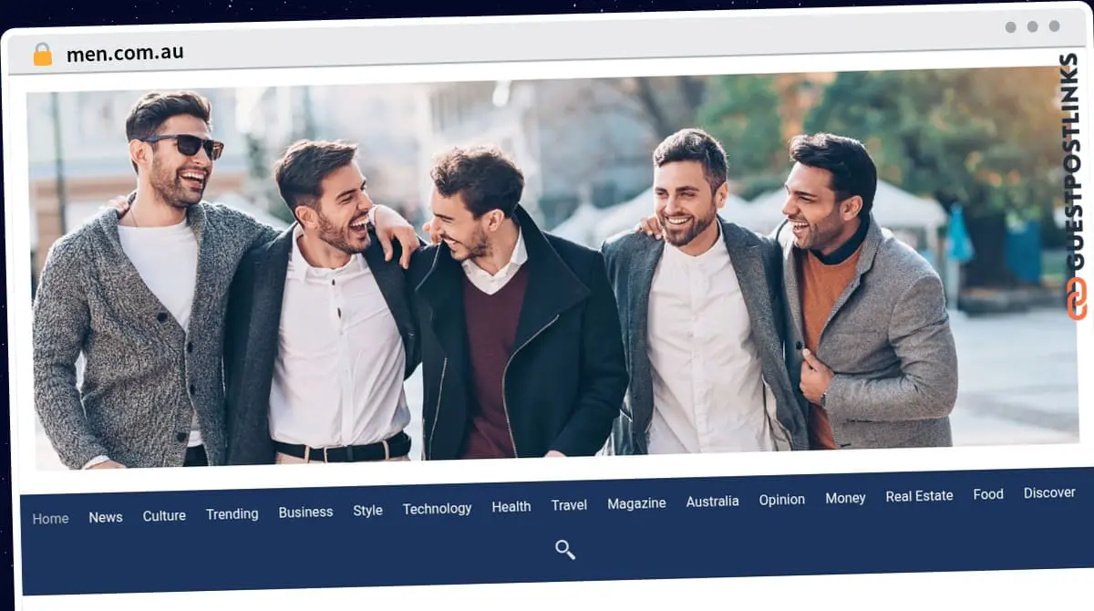 Publish Guest Post on men.com.au