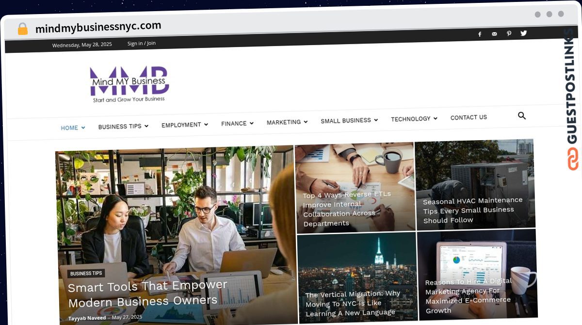 Publish Guest Post on mindmybusinessnyc.com