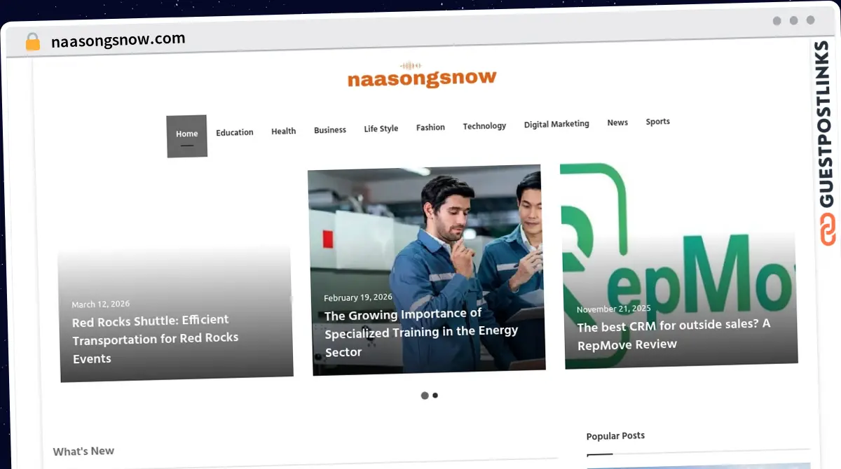 Publish Guest Post on naasongsnow.com