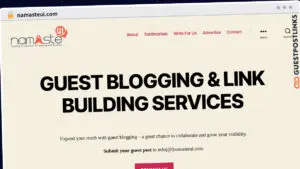 Publish Guest Post on namasteui.com