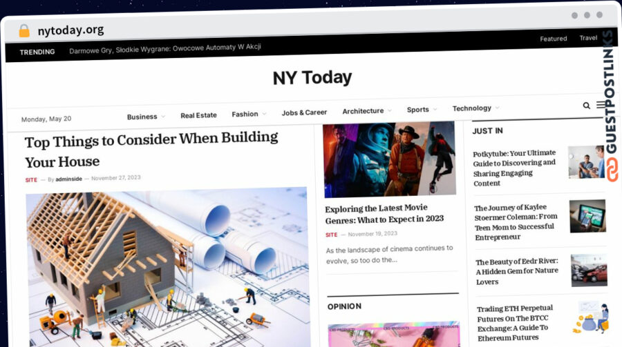 Publish Guest Post on nytoday.org