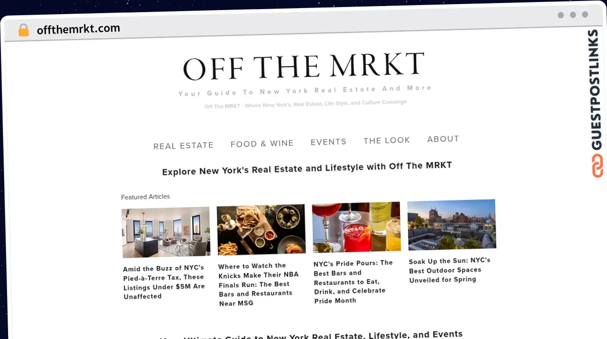 Publish Guest Post on offthemrkt.com