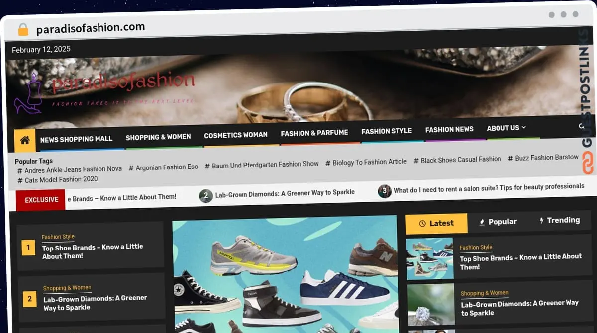 Publish Guest Post on paradisofashion.com