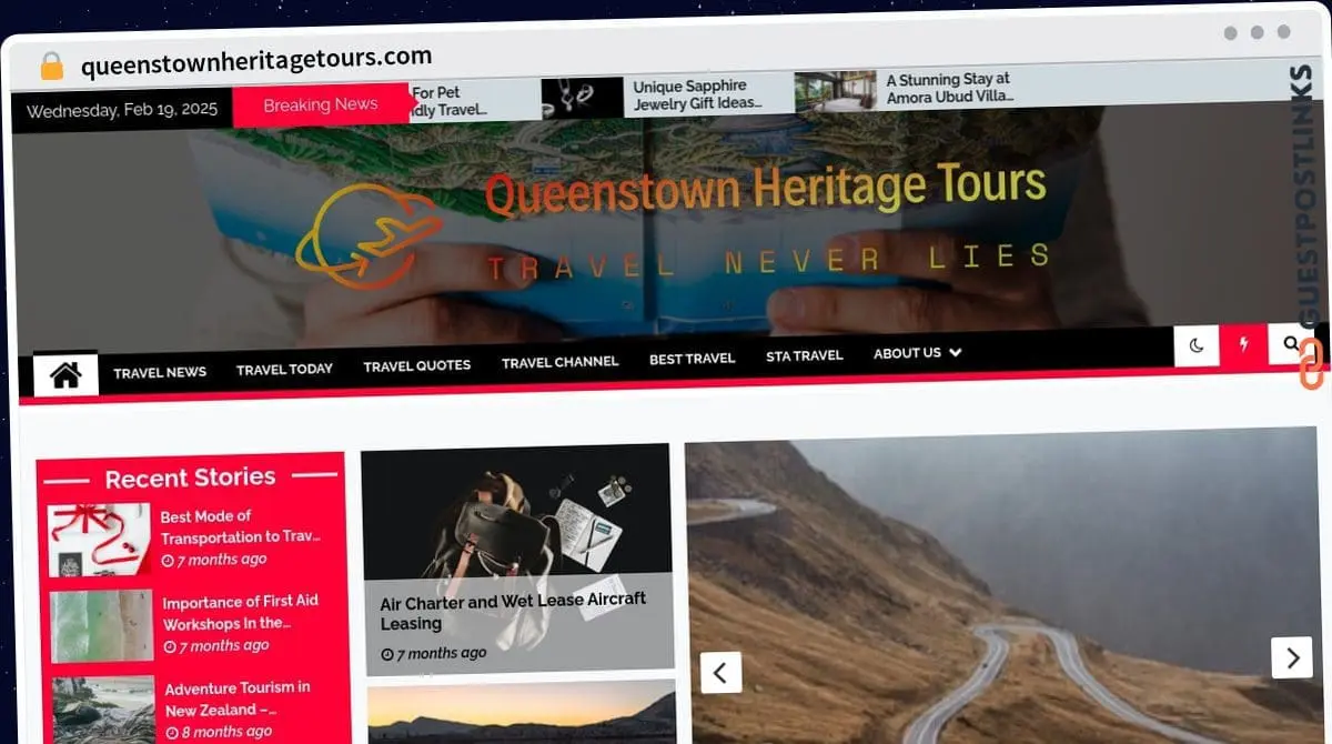 Publish Guest Post on queenstownheritagetours.com