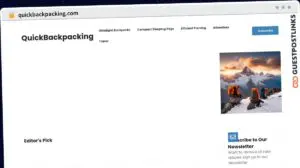 Publish Guest Post on quickbackpacking.com