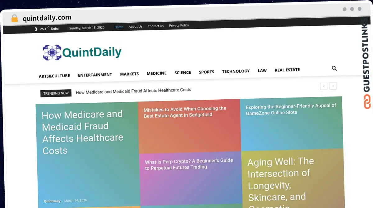 Publish Guest Post on quintdaily.com