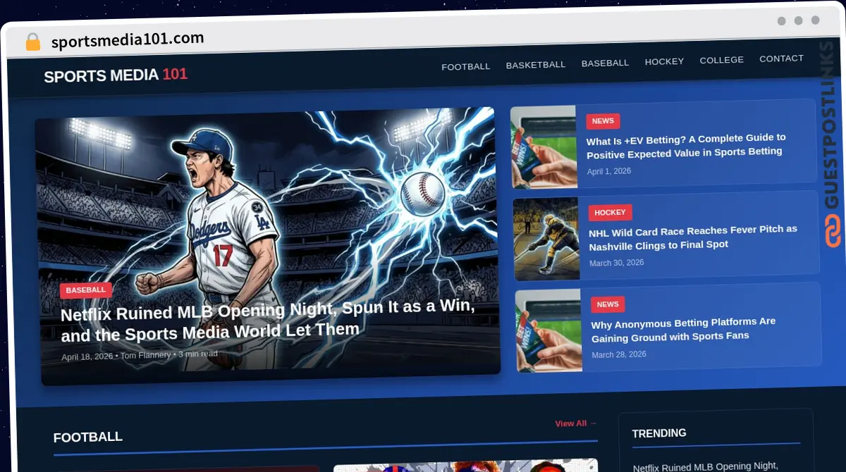 Publish Guest Post on sportsmedia101.com