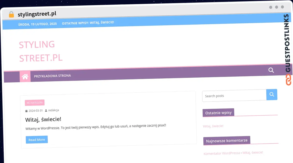 Publish Guest Post on stylingstreet.pl